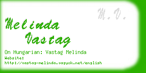 melinda vastag business card